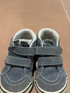 Toddler Vans Old Skool Blue Suede Sneakers